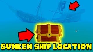 How to Find the Sunken Ship in Fishing Simulator ROBLOX!