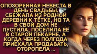 Опозоренная невеста сбежала в день свадьбы из родной деревни к тётке, а через полгода...