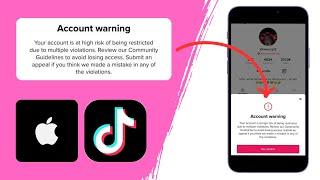 How to Fix TikTok Account Warning On iPhone