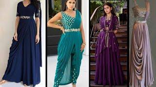 indo western gown|indo western gown for women