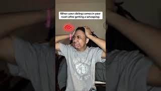 When your sibling comes in your room after getting a whooping (Song: Kendrick Lamar- peekaboo)