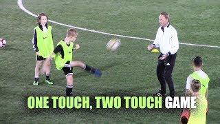 SoccerCoachTV - One Touch, Two Touch Game.