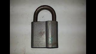 Ремонт навесного замка. Меняем секрет / Repair of a padlock.  We change the secret