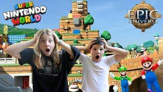 BEST VACATION EVER! EPIC UNIVERSE at Universal Orlando! SUPER NINTENDO WORLD / Mario & Donkey Kong!