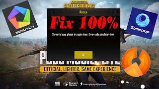 pubg mobile lite simulator limit error fix || pubg lite 0.18.0 simulator limit fix  || The Khanshab