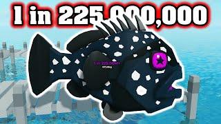 Roblox - I CAUGHT 1 in 225M NEW RAREST FISH BLACKHOLE GROUPER (Go Fishing)