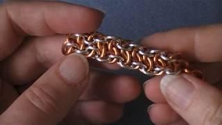 How to make - Как плести цепь Хвост Гадюки - vipera berus chainmaille weave