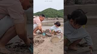 He Dug Sand for a Prank—But She Outsmarted Him!  #Shorts