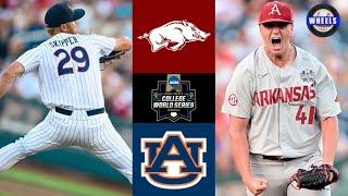 Arkansas vs #14 Auburn | College World Series Elimination Game | 2022 College Baseball Highlights
