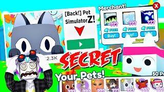 СЕКРЕТНЫЕ КОДЫ НА HUGE ПИТОМЦЕВ В ЧИТЕРСКОМ СИМУЛЯТОРЕ ПИТОМЦЕВ Z! ROBLOX PET SIMULATOR Z