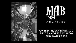 FOX Theatre, San Francisco- First Anniversary Show film dater 1930 - MAB Archives