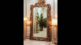 This maxi mirror looks beautiful in the living room.#homedecor