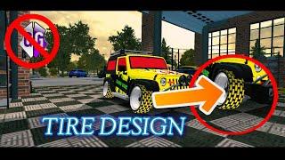 HOW TO MAKE TIRE DESIGNS IN CAR PARKING MULTIPLAYER | GAMING ZONE