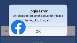 Facebook Login Error An Unexpected Error Occurred iPhone iOS 16