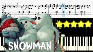 Sia - Snowman 《Piano Tutorial》 ⭐⭐⭐⭐⭐