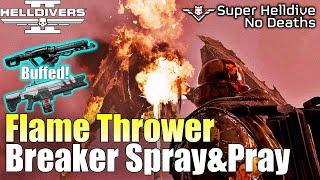 Helldivers 2 - The Best Anti-Heavies is Back! Flamethrower, S&P Gameplay (No commentary)