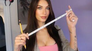 ASMR Face Measuring For Art Project | Whisper, Pencil Sounds, Personal Attention