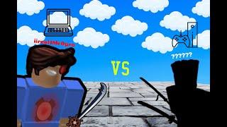 Fighting a console player in Blox Fruits!