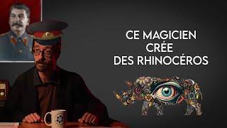 Ce magicien crée des rhinocéros en prétendant les traquer...