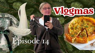 VLOGMAS 14 | ВОСПОМИНАНИЯ ДЕТСТВА. КИШ С ГРИБАМИ И КУРИЦЕЙ.  СЕРВИРОВКА ПРАЗДНИЧНОГО СТОЛА