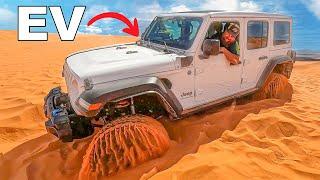 This Is A First… Electric Jeep Rescue!