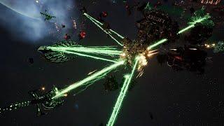 Necrons vs Orks - Skalgrim Mod - Massive Battle - Battlefleet Gothic Armada 2