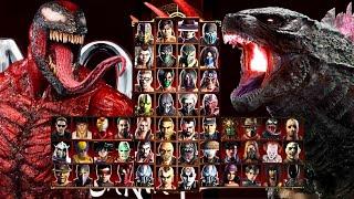 Mortal Kombat 9 - SYMBIOTE CARNAGE & GODZILLA - Expert Tag Ladder - Gameplay @(1080p) 60ᶠᵖˢ 