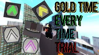 Roblox Parkour | [OUT DATED] How To Get Gold Time in Every Single Time Trial in The Game!