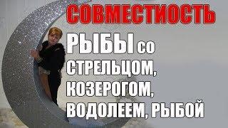 Совместимость в браке знака Рыбы со Стрельцом, Козерогом, Водолеем, Рыбой