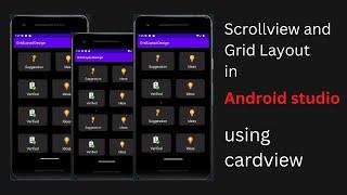 Grid layout in android studio || android development basic to advance.