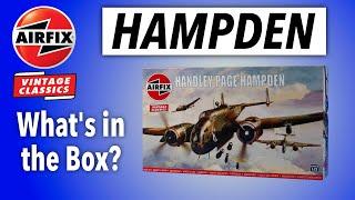 AIRFIX 2024 HANDLEY PAGE HAMPDEN VINTAGE CLASSICS RELEASE - what's in the box?