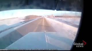 Manitoba semi driver dashcam records road rage #146