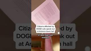 Citizens affected by DOGE cuts speak out at Arizona town hall