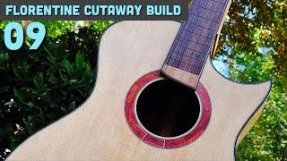 Fretboard binding & heelcap // Florentine Cutaway Guitar Build part 9