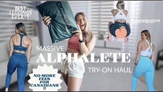 Massive 500$ Alphalete activewear try on haul!Best leggings??Amplify, Revival & Alphalux collections