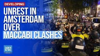 Unrest in Amsterdam as further arrests made over Maccabi clashes | Dawn News English