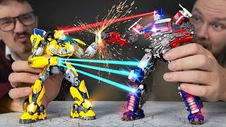 Optimus Prime VS Bumblebee?  I Made Big Transformers With Epic Model Kit 