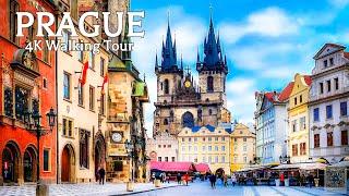 Prague Walking tour | Travel Czechia in 4K with captions