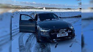 Audi A8 Quattro Snow And Ice Test BAD ENDING  #shorts #cars