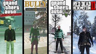 SNOW EVOLUTION IN GAMES FROM ROCKSTAR GAMES (2001→2022)