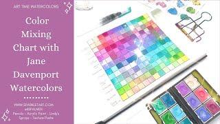 Create a Color Mixing Chart using Jane Davenports Art Time Watercolor set