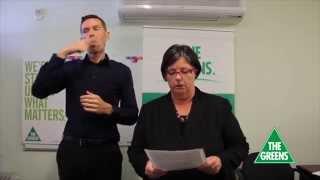 Greens MP Colleen Hartland answers questions from Victorian Deaf Community