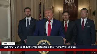 US President Trump addresses the nation about bombing Iran (English)