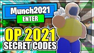 (2021) ALL *NEW* SECRET OP CODES! Munching Masters Roblox