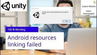 Android resources linking failed in unity 3d