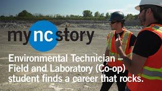 Environmental Technician – Field and Laboratory (Co-op) student finds a career that rocks.