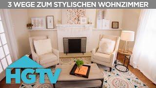 Drei günstige Wege zu einem stylischen Wohnzimmer | HGTV Deutschland