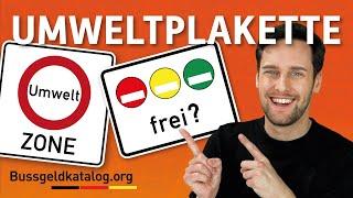 Umweltplakette : Wann braucht ihr sie und wann nicht? - bussgeldkatalog.org