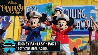 Disney Fantasy - Part 1: Embarkation Day | Port Canaveral, FL | Dinner in Royal Court (4K)