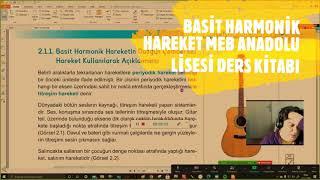 12-1.DERS |  BASİT HARMONİK HAREKET | ANADOLU LİSESİ DERS KİTABI ÜZERİNDEN | ÇFL ONLİNE